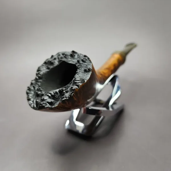 Bennie Joe Smooth Horn Handmade Briar Pipe, New - Image 4