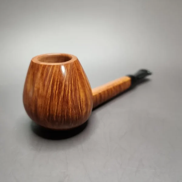 Peter Matzhold 4E Smooth Brandy w/ Teardrop Shank Estate Briar Pipe, Unsmoked - Image 4
