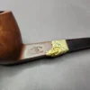 Pre-Kaywoodie KBB Blue Line Bakelite w/ Gold Smooth Billiard Estate Briar Pipe, Unsmoked - Image 4