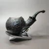 Xin Li Sandblasted Strawberry Handmade Briar Pipe, New - Image 4
