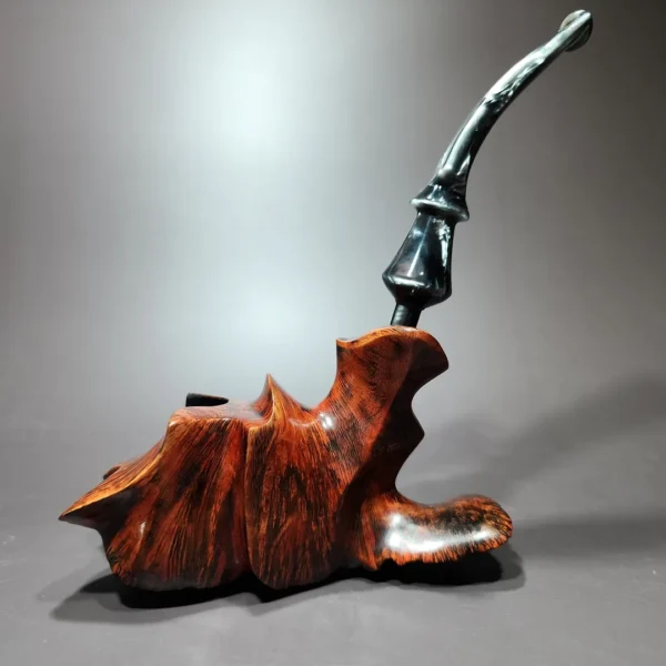 Preben Holm Hallmark H-2 Smooth Freehand Estate Briar Pipe, Danish Estates - Image 4