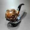 Caminetto New Dear Wax Drip Bent Apple Estate Briar Pipe, Italian Estates - Image 4