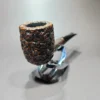 Castello 1950s Sea Rock 15A Rusticated Billiard Estate Briar Pipe, Italian Estates - Image 4