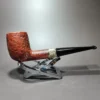 Dunhill 1977 Red Bark 41032 w/ 9ct Gold Band Estate Briar Pipe, English Estates - Image 4