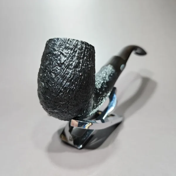 GBD Baronet Sandblasted Bent Billiard Estate Briar Pipe, Unsmoked - Image 4