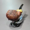 Jared Coles Sandblasted Drunken Brandy Handmade Briar Pipe, New - Image 4