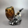 Emiliano Smooth Elf w/ Bamboo Handmade Briar Pipe, New - Image 4