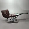 BBB Own Make Warwick Sandblasted Billiard Estate Briar Pipe, English Estates - Image 4