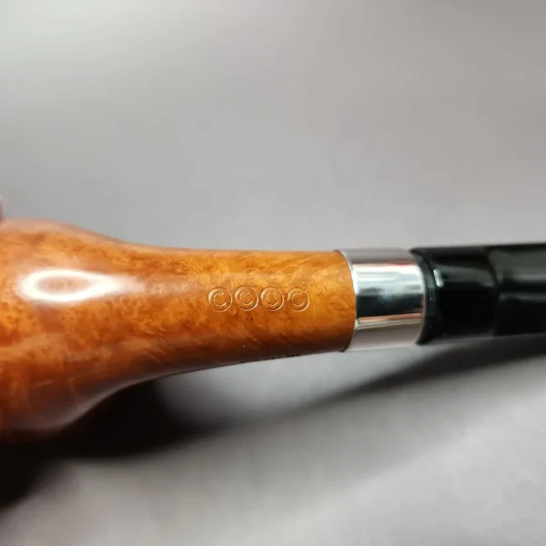 Claudio Cavicchi CCCC Smooth Plateau Dublin w/ Silver Estate Briar Pipe, Unsmoked - Image 4