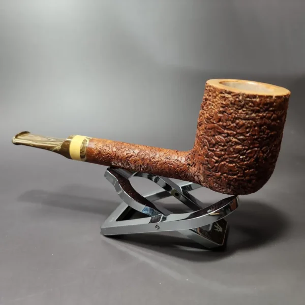 BST (Todd Bannard) Rusticated Lovat Handmade Briar Pipe, New - Image 4