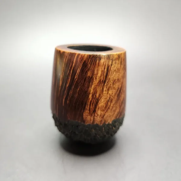 WO Larsen Partially Rusticated Lumberman Estate Briar Pipe, Danish Estates - Image 4