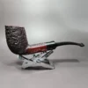 James Upshall Bark Rusticated Zulu Estate Briar Pipe, Unsmoked - Image 4