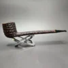 Brebbia Iceberg 800 Rusticated Canadian Estate Briar Pipe, Italian Estates - Image 4
