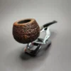 Trey Rice Sandblasted Army Mount Prince Estate Briar Pipe, American Estates - Image 4