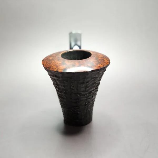 Tom Eltang Saturn Partially Sandblasted Cherrywood Estate Briar Pipe, Unsmoked - Image 4