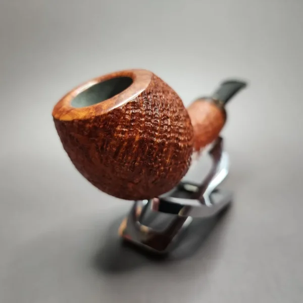 Alexander Tupitsyn Sandblasted Egg Handmade Estate Briar Pipe, Unsmoked - Image 4
