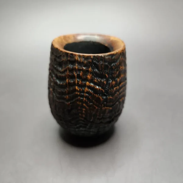 Mastro de Paja 1B Sandblasted Canadian Estate Briar Pipe, Italian Estates - Image 4