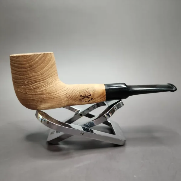 Morgan Bones Sandblasted Billiard Briar Pipe, New - Image 4