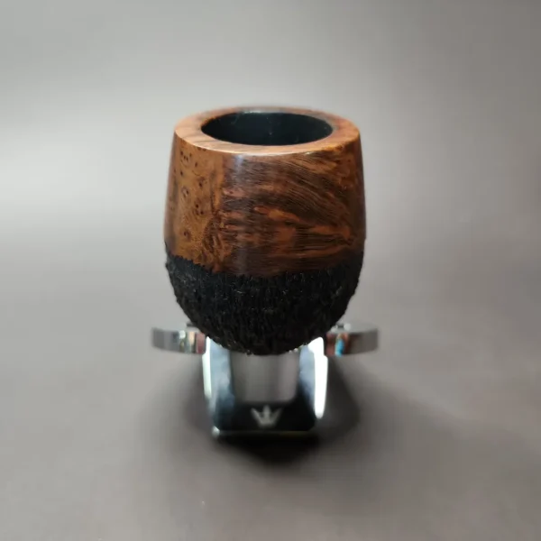 WO Larsen Rustic Panel Shank Billiard Estate Briar Pipe, Danish Estates - Image 4