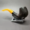 Rattray's Six Friends 20 Rusticated Bent Billiard Estate Briar Pipe, Unsmoked, 9mm - Image 5