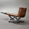 WO Larsen Super Tan Sandblasted Canadian Estate Briar Pipe, Danish Estates - Image 5