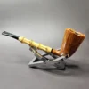 HS Studio Handmade Signature Smooth Bamboo Dublin Estate Briar Pipe, Unsmoked - Image 5