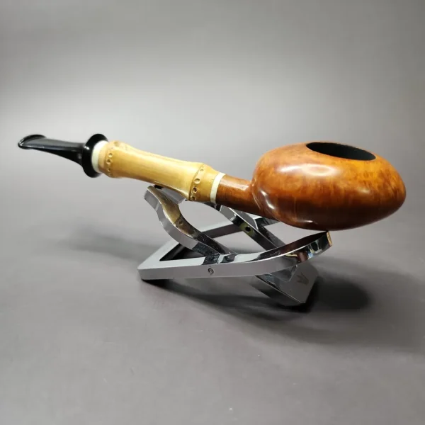 Ichi Kitahara 2012  Smooth Prince w/ Bamboo Estate Briar Pipe, Japanese Estates - Image 5