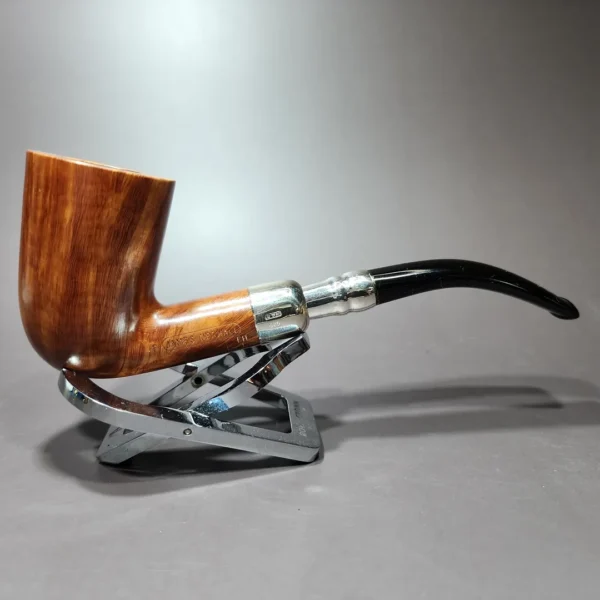 James Upshall P Grade XL Dublin w/ Silver Spigot Estate Briar Pipe, Unsmoked - Image 5