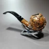 Caminetto New Dear Wax Drip Bent Apple Estate Briar Pipe, Italian Estates - Image 5