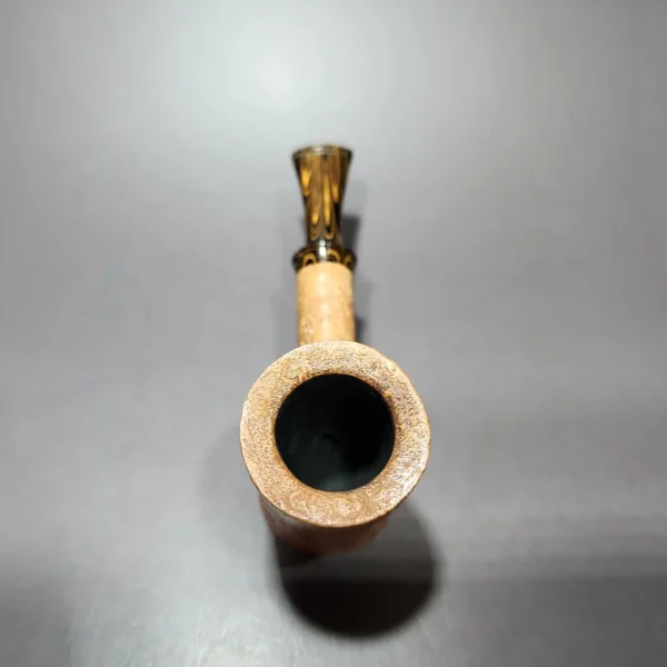 Smith House Pipes Sandblasted Poker Estate Briar Pipe, American Estates - Image 5