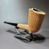 Pipe Tristan Natural Sandblasted Stack Dublin Handmade Briar Pipe, New - Image 5