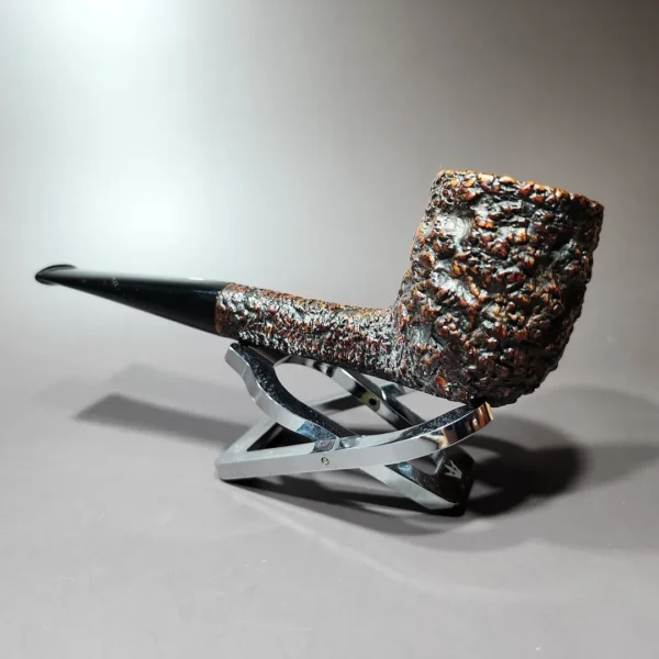 Castello 1950s Sea Rock 15A Rusticated Billiard Estate Briar Pipe, Italian Estates - Image 5