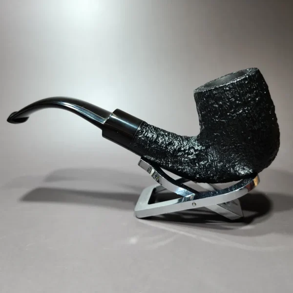 GBD Baronet Sandblasted Bent Billiard Estate Briar Pipe, Unsmoked - Image 5