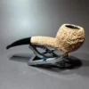 Pipe Tristan Natural Granite Hawkbill Handmade Briar Pipe, New - Image 5