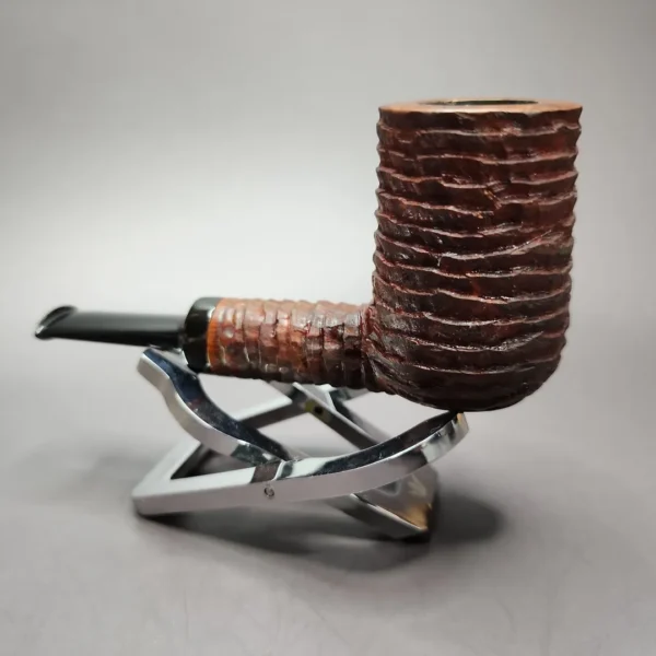 Bennie Joe Rusticated Nosewarmer Stack Handmade Briar Pipe, New - Image 5