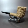 Pipe Tristan Natural Granite Rusticated Dublin Handmade Briar Pipe, New - Image 5