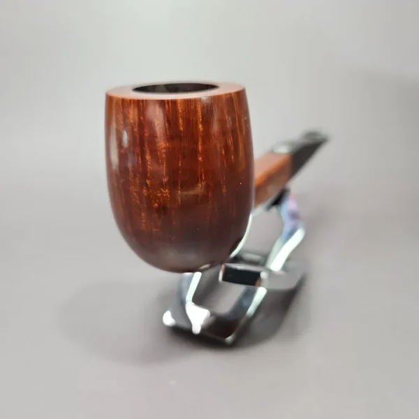 James Upshall A Grade Smooth Panel Shank Billiard Estate Briar Pipe, Unsmoked - Image 5