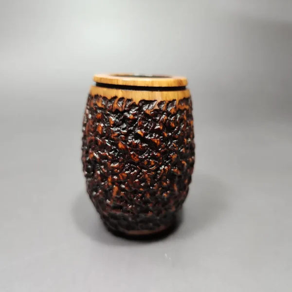 Ser Jacopo Picta Van Gogh 13 Rusticated Poker Estate Briar Pipe, Italian Estates - Image 5