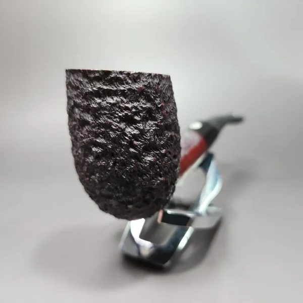 James Upshall Bark Rusticated Zulu Estate Briar Pipe, Unsmoked - Image 5