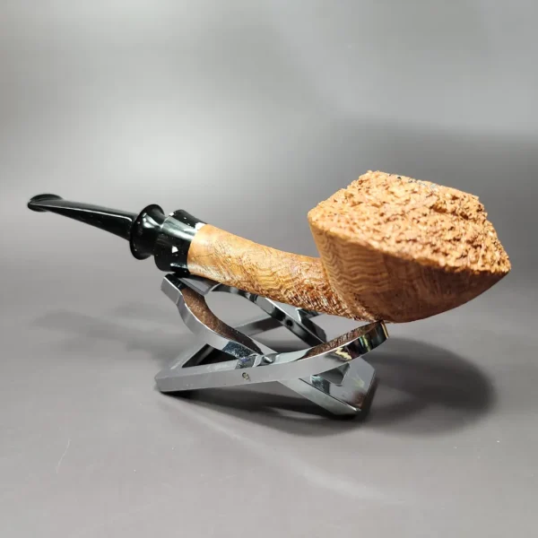 Pipe Tristan Sandblasted Squat Rhodesian Handmade Briar Pipe, New - Image 5