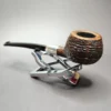Trey Rice Sandblasted Army Mount Prince Estate Briar Pipe, American Estates - Image 5
