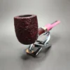 Ashton 2021 Brindle XXX Sandblasted Billiard Estate Briar Pipe, English Estates - Image 5