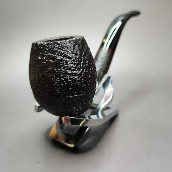 Bentley by Former Sandblasted Bent Egg Estate Briar Pipe, Unsmoked - Image 5