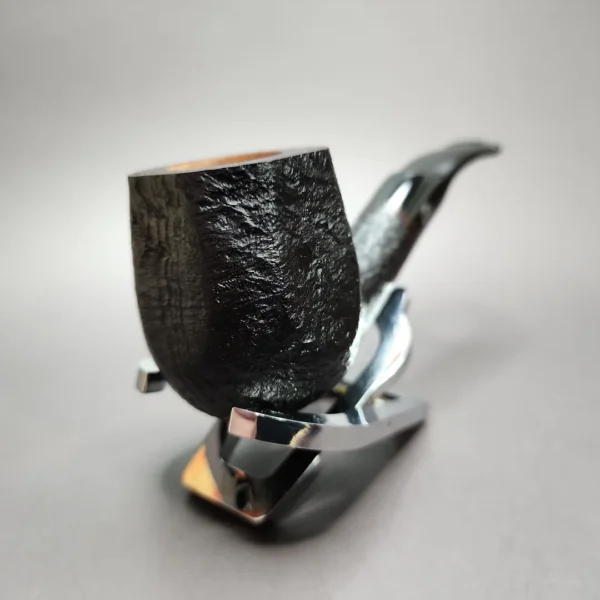 Rattrays Old Gowrie 1 Sandblasted Panel Estate Briar Pipe, Unsmoked, 9mm - Image 5