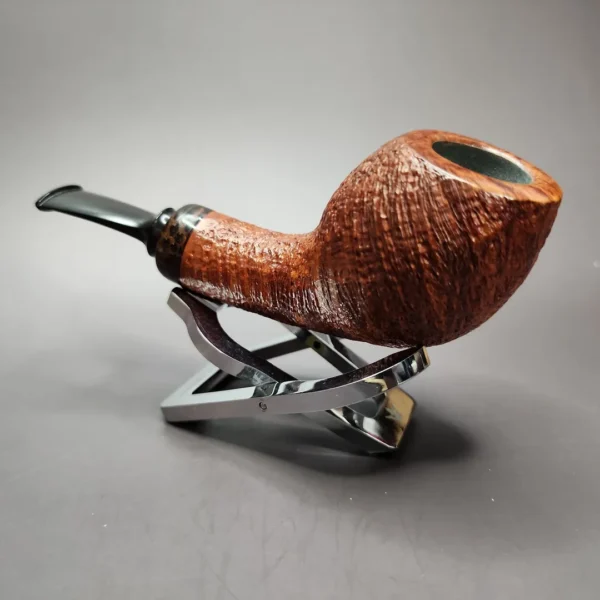 Alexander Tupitsyn Sandblasted Egg Handmade Estate Briar Pipe, Unsmoked - Image 5