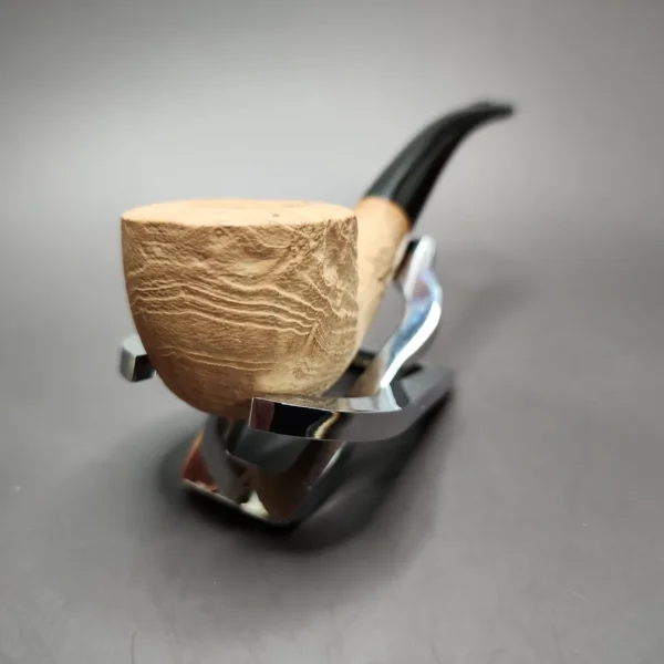 Morgan Bones Small Sandblasted Pot Briar Pipe, New - Image 5