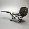 Tonni Nielsen for NAPS Sandblasted Brandy w/ Boxwood Estate Briar Pipe, Danish Estates - Image 5