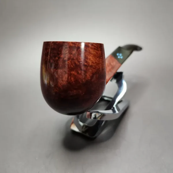 Sasieni 4 Dot Walnut 5 Smooth Diamond Shank Pot Estate Briar Pipe, Unsmoked - Image 6