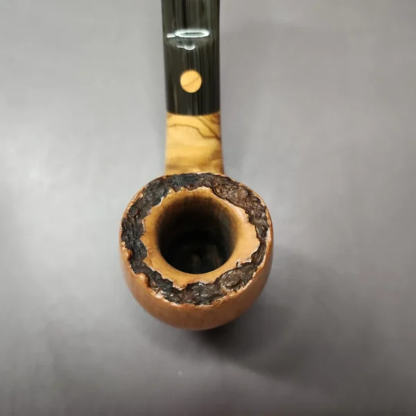 Mastro Cascia 4 Star Smooth Sitter w/ Olivewood Estate Briar Pipe, Italian Estates - Image 6