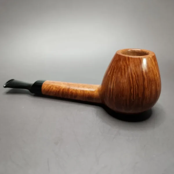 Peter Matzhold 4E Smooth Brandy w/ Teardrop Shank Estate Briar Pipe, Unsmoked - Image 6